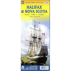 Halifax & Nova Scotia Travel Reference Map 1: 9،000/1: 535،000