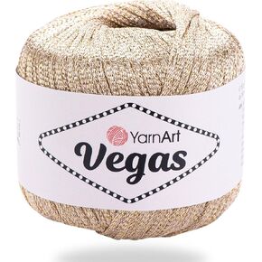 خيوط Yarnart Vegas المعدنية - 60 ٪ Viscose ، 40 ٪ معدني - خيوط متلألئة للكروشيه ، الحياكة ، الملابس الصيفية ، الشالات ، الفساتين ، مشاريع الدانتيل ، 50 جرام/150 متر خيط مسطح (42)