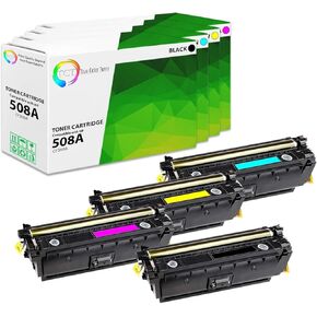 TCT 508A Toner Cartridge 4 Pack - Premium Compatible Replacement for HP 508A CF360A CF361A CF362A CF363A Works with HP Laserjet Enterprise M552 M553 M577 Printers (Black Cyan Magenta Yellow)