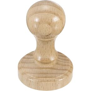 PATIKIL 45mm Wooden Stamp Round Handle, 2 Pcs Wooden Stamp Mounts Beech Wood Blank Seal for DIY Making Crafting Scrapbooking Card Diary, Wood Color