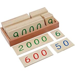 Adena Montessori Materials-Small Number Number Number With Box (1-9000)