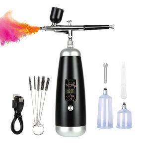 Airbrush with Compressor Kit 36PSI Pressure Portable Cordless 2600mAh Rechargeable Paint Spray Pen Set for Multi-Purpose kit like Makeup, Cake Decoration, Coloring Patterns, Nail Art, Tattoo