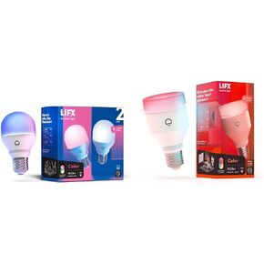 LIFX Color A19 800 lumens, Billions of Colors and Whites, Wi-Fi Smart LED Light Bulb, No bridge required, Works with Alexa, Hey Google, HomeKit and Siri.