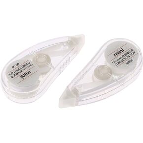 2Pcs Correction Tape Roller White Out Eraser School Office Stationery,Plastic