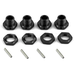 مجموعة سداسي وعجلة وعجلة مقاس 17 مم (4pcs) لـ Arrma Typhon 6S BLX ، Mojave 6S BLX ، جناية 6S BLX ، المخالفة 6S ، أجزاء ترقية سبيكة CNC (RED) (أحمر) (أحمر) (أحمر) (أحمر) (أحمر) (أحمر)