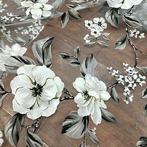 55 بوصة عرض Iris Tech Organza Vintage Vinanical Floral Lace Accor
