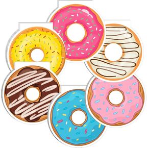 Chinco 24 Pack Donut Mini Notebook for Kids Party Favors Kawaii Cute Sweet Donut Notepads for Gift Memo Pad Bag,birthday Supplies,school Reward,3.14 x 3.14 Inch