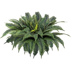 Large Fake Artificial Boston Ferns, 48Inch Faux Fern Plants with 88 Fronds for Indoor and Outdoor Decoration, Suitable for Home, Office, Garden, and Patio (1 Pack)