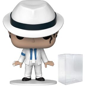 صخور البوب: مايكل جاكسون - (Lean) Funko Vinyl Figure Smooth Criminal (مجمعة مع حالة واقي الصناديق المتوافق) ، متعدد الألوان ، 3.75 بوصة