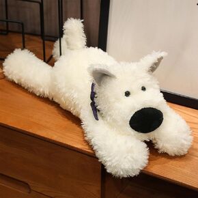 Peach Cat West Highland White Terrier Dog Plush Plush 17.7 "جرو لطيف حيوانات محشوة