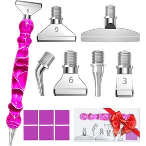Hailivike 17pcs أدوات فن الماس الخيوط ، نصائح من الفولاذ المقاوم للصدأ المقاوم المقاوم للصدأ.