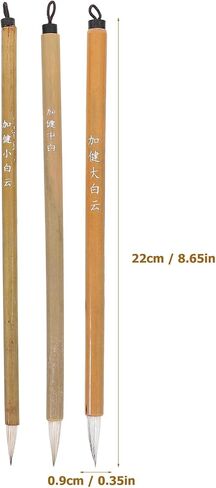 6pcs Chinese Calligraphy Brushes Chinese Writing Painting Brushes Bamboo Art Sumi Brush for Professional Beginner, Large Medium Small Sizes in Saudi Arabia