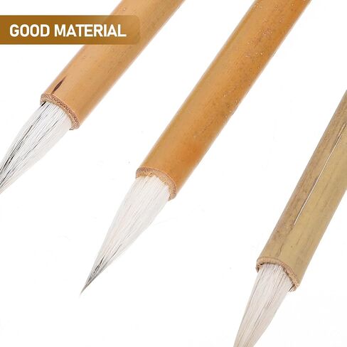 6pcs Chinese Calligraphy Brushes Chinese Writing Painting Brushes Bamboo Art Sumi Brush for Professional Beginner, Large Medium Small Sizes in Saudi Arabia