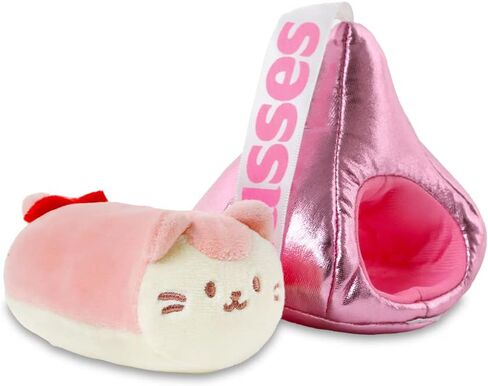 لعبة Anirollz المحشو بالحيوان ، لعبة Hershey Desconses Chocolate Toy Blantz Doll | لينة ، اسفنجي ، دافئ ، لطيف ، راحة ، آمنة | وسادة مع كيتي - هدية عيد الحب 4 بوصة in Kuwait
