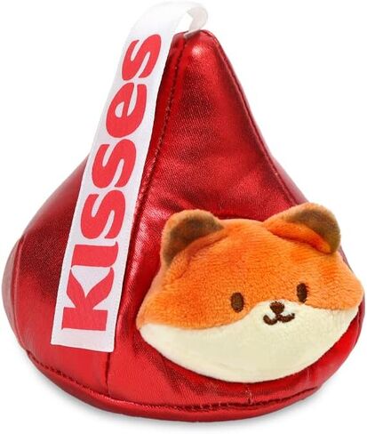 Anirollz Stuffed Animal Plush Toy - Official Hershey Kisses Chocolate Toy Blanket Outfitz Doll | Soft, Squishy, Warm, Cute, Comfort, Safe | Pillow with Kitty - Valentine's Day Gift 4" Kittiroll in Kuwait