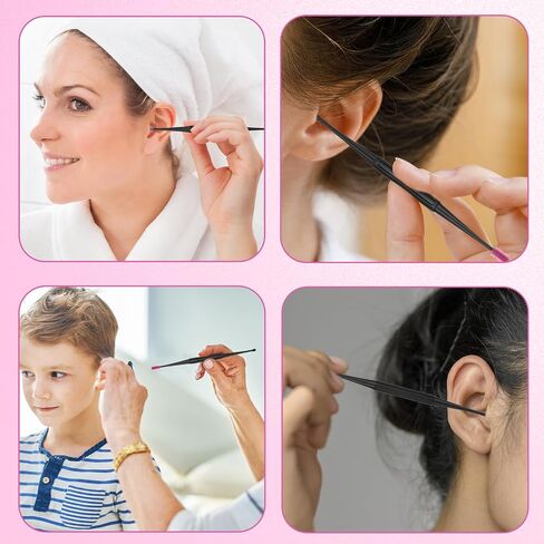 Q-Grips Ear Wax Removal-Spiral Ear Wax Removal Tool, 6PCS Reusable Earwax Removal Kit Safe Ear Cleaner, Soft Silicone Double Sided Head Ear Wax Removal Kits for Olders Adult Kids in Kuwait