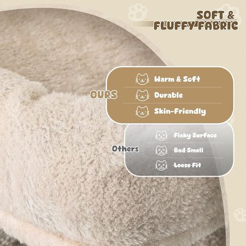Magshion Cat Tree 55 "Tower Cats للقطط الداخلية ، شقة Cat متعددة المستويات مع منشور الخدش ، أعلى جثم ، لوحة سيسال ، كرة متدلية ، منصة القفزات القطط للقطط القطط (Beige) in Kuwait