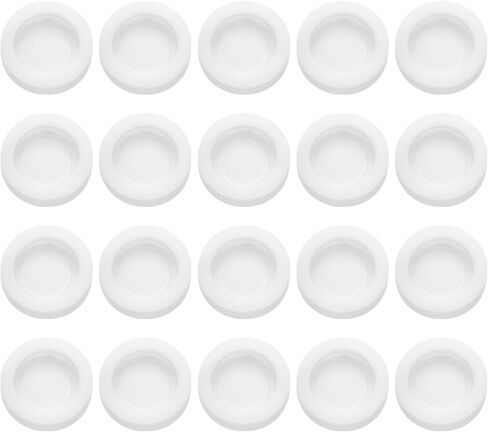 uxcell 20 Pcs Piggy Bank Plug 32 Mm/1.26" ID 43 Mm/1.69" OD Plastic Round Stoppers Plugs Saving Box Plug Replacement Bank Hole Sealing Plug for Coin Bank Money Saving Box, White in Kuwait