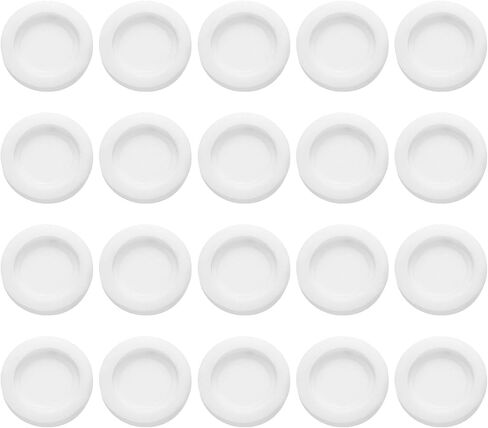 uxcell 20 Pcs Piggy Bank Plug 32 Mm/1.26" ID 43 Mm/1.69" OD Plastic Round Stoppers Plugs Saving Box Plug Replacement Bank Hole Sealing Plug for Coin Bank Money Saving Box, White in Kuwait