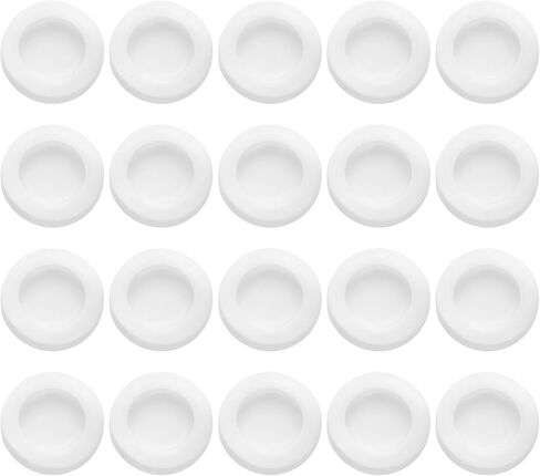 uxcell 20 Pcs Piggy Bank Plug 32 Mm/1.26" ID 43 Mm/1.69" OD Plastic Round Stoppers Plugs Saving Box Plug Replacement Bank Hole Sealing Plug for Coin Bank Money Saving Box, White in Kuwait