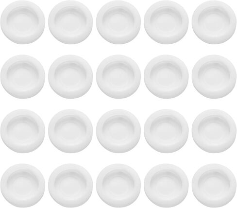 uxcell 20 Pcs Piggy Bank Plug 32 Mm/1.26" ID 43 Mm/1.69" OD Plastic Round Stoppers Plugs Saving Box Plug Replacement Bank Hole Sealing Plug for Coin Bank Money Saving Box, White in Kuwait