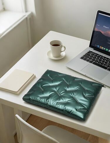 15-16 بوصة كمبيوتر محمول منتفخ من أجل MacBook Pro 16 M4/M3/M2/M1 Pro/Max 2024-2021 ، 15.6 بوصة Chromebook ، Asus vivobook 16/15 ، 15.6 بوصة Dell Latitude ، HP Pavilion 15 ، Satin Green in Kuwait