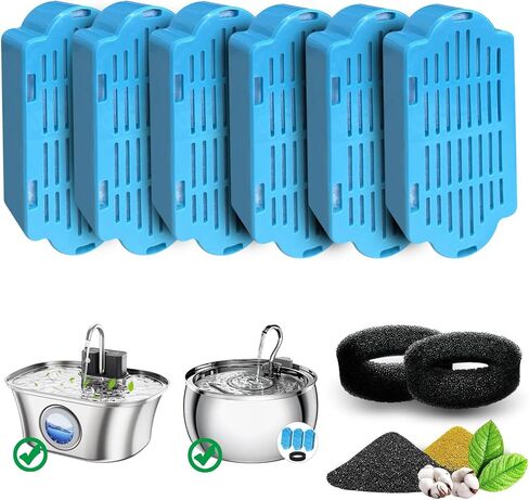 Cat Water Fountain Filters,Pet Water Fountain Replacement Filter for 108oz/3.2L and 135oz/4.0L Adjustable Water Flow Cat Fountain in Saudi Arabia
