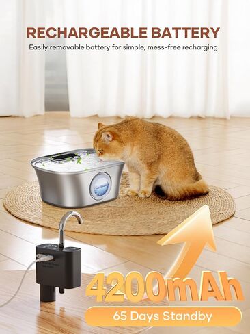 Cat Water Fountain Filters,Pet Water Fountain Replacement Filter for 108oz/3.2L and 135oz/4.0L Adjustable Water Flow Cat Fountain in Saudi Arabia