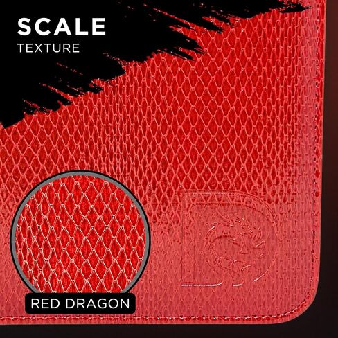 240 Pockets Trading Card Binder, 30 Double Sided Pages, 4 Pockets Per Page, Premium Sleeves Protect and Display Sports Cards, Game Cards - Inferno Red in Saudi Arabia