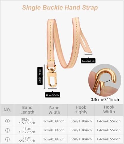 Genuine Leather Purse Strap Replacement for Shoulder Bag, Handle Bag Straps for Purses, Handbags in Saudi Arabia