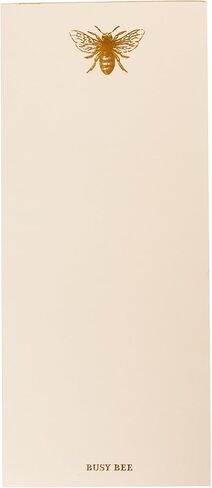 PEE Designer List Pad by Graphique Luxe Collection ، Gold Foil Notepad Notepad ، وكتابة لوحة مع 150 صفحة ، 4 "× 9.75" in Kuwait