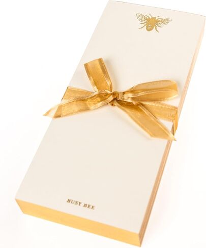PEE Designer List Pad by Graphique Luxe Collection ، Gold Foil Notepad Notepad ، وكتابة لوحة مع 150 صفحة ، 4 "× 9.75" in Kuwait