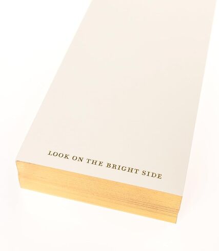PEE Designer List Pad by Graphique Luxe Collection ، Gold Foil Notepad Notepad ، وكتابة لوحة مع 150 صفحة ، 4 "× 9.75" in Kuwait