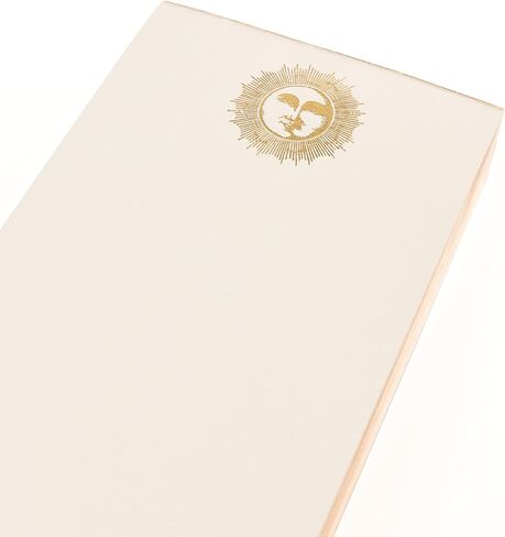 PEE Designer List Pad by Graphique Luxe Collection ، Gold Foil Notepad Notepad ، وكتابة لوحة مع 150 صفحة ، 4 "× 9.75" in Kuwait