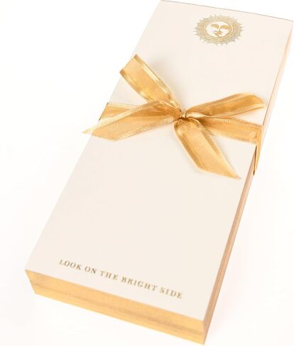 PEE Designer List Pad by Graphique Luxe Collection ، Gold Foil Notepad Notepad ، وكتابة لوحة مع 150 صفحة ، 4 "× 9.75" in Kuwait