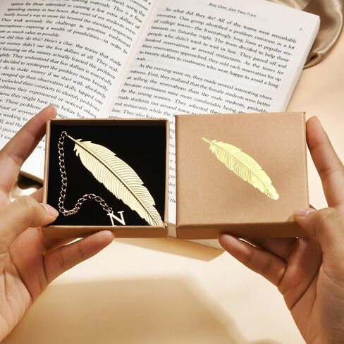 مرجعية للريش المعدنية مع الأولي - 26 خطابًا مخصصًا للكتاب المخصص لقراءة النساء عشاق الكتب هدايا تقدير المعلم المخصصة للقراء أمي صديق الطالب in Kuwait