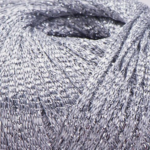 خيوط Yarnart Vegas المعدنية - 60 ٪ Viscose ، 40 ٪ معدني - خيوط متلألئة للكروشيه ، الحياكة ، الملابس الصيفية ، الشالات ، الفساتين ، مشاريع الدانتيل ، 50 جرام/150 متر خيط مسطح (42) in Kuwait