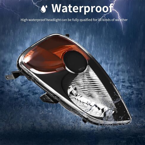 AUTOSAVER88 Headlights Assembly Compatible with 2005-2010 Chrysler 300 Replacement Headlamp Chrome Housing Clear Lens Clear Reflector in Saudi Arabia
