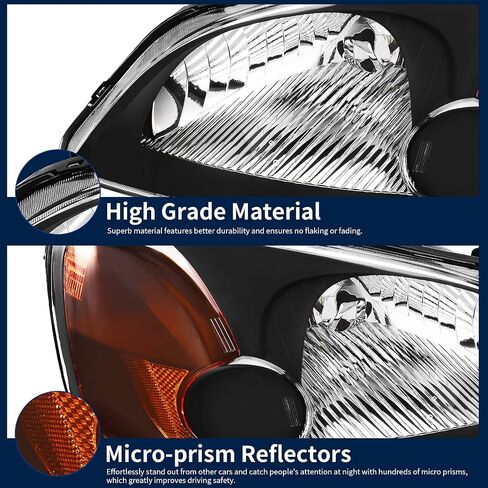 AUTOSAVER88 Headlights Assembly Compatible with 2005-2010 Chrysler 300 Replacement Headlamp Chrome Housing Clear Lens Clear Reflector in Saudi Arabia