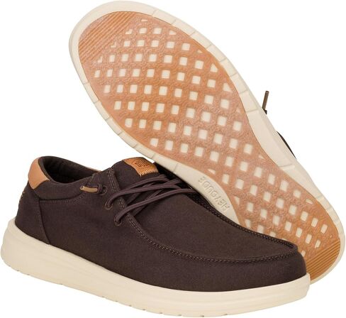 HEYDUDE Paul Canvas White Size 11, Men’s Shoes, Men's Slip-on Loafers, Comfortable & Light-Weight in Saudi Arabia