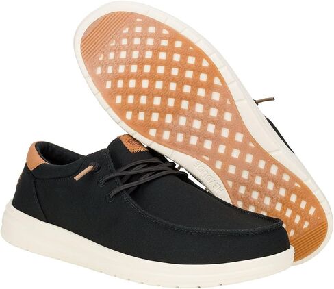 HEYDUDE Paul Canvas White Size 11, Men’s Shoes, Men's Slip-on Loafers, Comfortable & Light-Weight in Saudi Arabia
