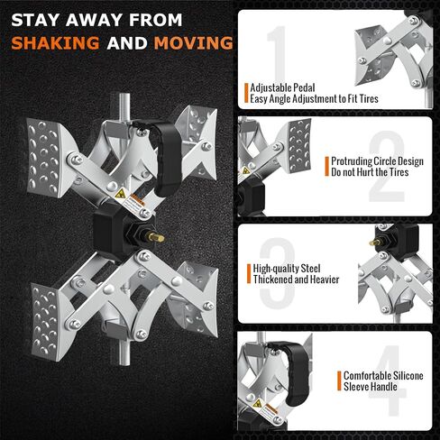 X-Shaped Wheel Chocks for Travel Trailer【Allow Drill Adjust】 RV Stabilizers X chocks Camper Wheel Chock for Travel Trailers RV Accessories Wrench Adjustable 3"-11.5" （2 PCS） Orange in Saudi Arabia
