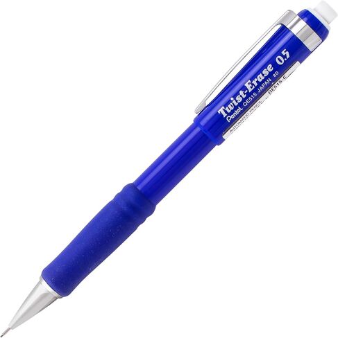 Pentel Twist-Erase III Mechanical Pencil,0.5mm, Pack of 2 (QE515BPM),Assorted in Kuwait