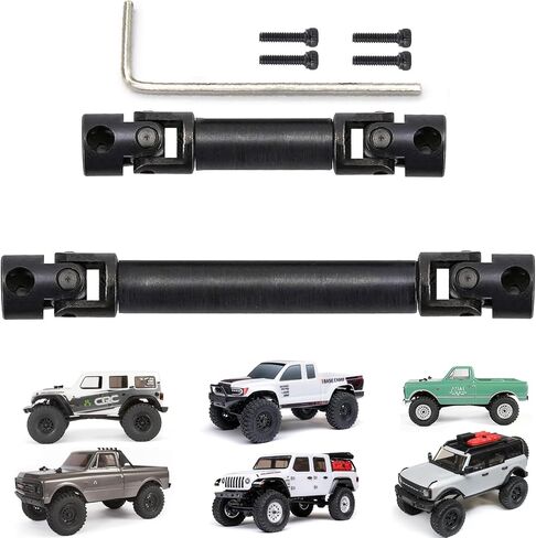REDSPIDER RC Center Drive Shafts Steel Driveshafts for SCX24 Upgrades AXI00001 C10 AXI00002 JLU AXI00006 1/24 Scale RC Crawler Car in Saudi Arabia