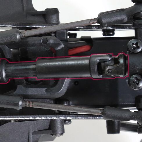 REDSPIDER RC Center Drive Shafts Steel Driveshafts for SCX24 Upgrades AXI00001 C10 AXI00002 JLU AXI00006 1/24 Scale RC Crawler Car in Saudi Arabia