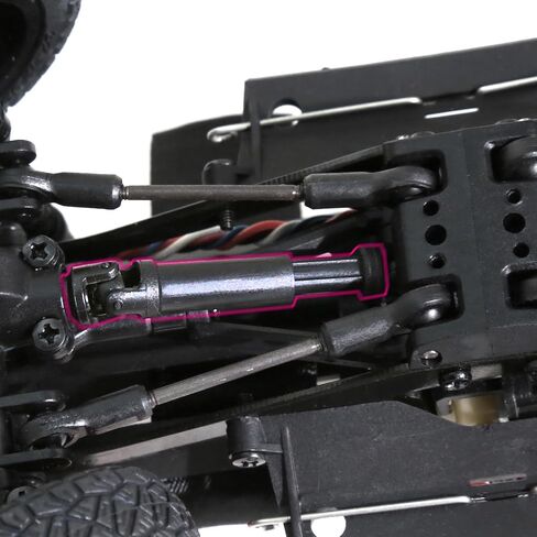 REDSPIDER RC Center Drive Shafts Steel Driveshafts for SCX24 Upgrades AXI00001 C10 AXI00002 JLU AXI00006 1/24 Scale RC Crawler Car in Saudi Arabia