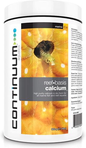 Continuum Aquatics Reef Basis Calcium - Calcium Powder for Marine Fish and Reef Saltwater Aquariums, 800 g (QCALD800) in Saudi Arabia