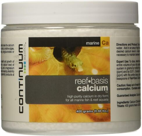Continuum Aquatics Reef Basis Calcium - Calcium Powder for Marine Fish and Reef Saltwater Aquariums, 800 g (QCALD800) in Saudi Arabia