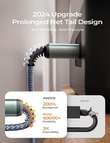 AINOPE Printer Cable to USB A, 480Mbps Printer USB B to USB C MIDI Cable in Kuwait
