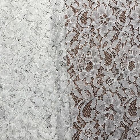 Rilassato 60 بوصة النسيج الدانتيل العريض ، نسيج الدانتيل عتيقة لثوب الزفاف ، الموضة ، الحرف ، المائدة ، نسيج الدانتيل الزخارف - 8162 (أسود ، ساحة واحدة) in Kuwait